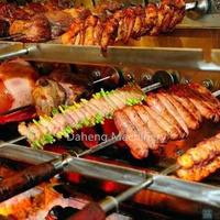 Machine à rôtir au charbon de bois commerciale à haute efficacité, gril à charbon de bois pour viande