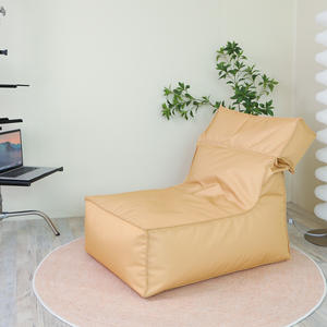 Fauteuil pouf d'extérieur portable rectangulaire sans cadre, canapé décontracté d'été avec tissu imperméable pour camping, café, festival - Product Image 4