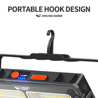 Lampe de travail LED haute luminosité avec affichage numérique de la batterie, fonction de banque d'alimentation, modes d'éclairage multiples, lampe portable rechargeable pour garage