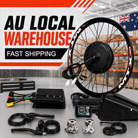 Kit de conversion de vélo électrique Sailimotor avec écran LCD 48V 1500W, 5000W 72V, entrepôt AU, accélérateur Surron, batterie triangulaire en option