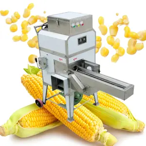 Factory sale automatic stainless steel fresh sweet maize corn peeler thresher machine
