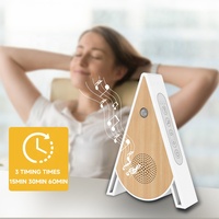 Boîte de bruit blanc et sons de la nature avec capteur de mouvement, portable, chants d'oiseaux avec minuterie, chansons apaisantes, thérapie sonore pour salle de bain