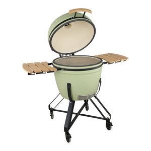 Barbecue au charbon de bois XXL de 13 à 26 pouces, cuisine extérieure, barbecue en céramique vert Kamado - Product Image 3