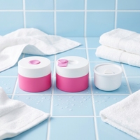 Botella de Plástico Cilíndrica de 100g con Tapa de Rosca de PP e Impresión UV para Mascarillas Faciales, Cremas para Ojos y Lociones Corporales