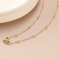 Collier ras de cou avec pendentif papillon en acier inoxydable plaqué or 18 carats pour femmes, élégant bracelet boucles d'oreilles collier bijoux cadeau