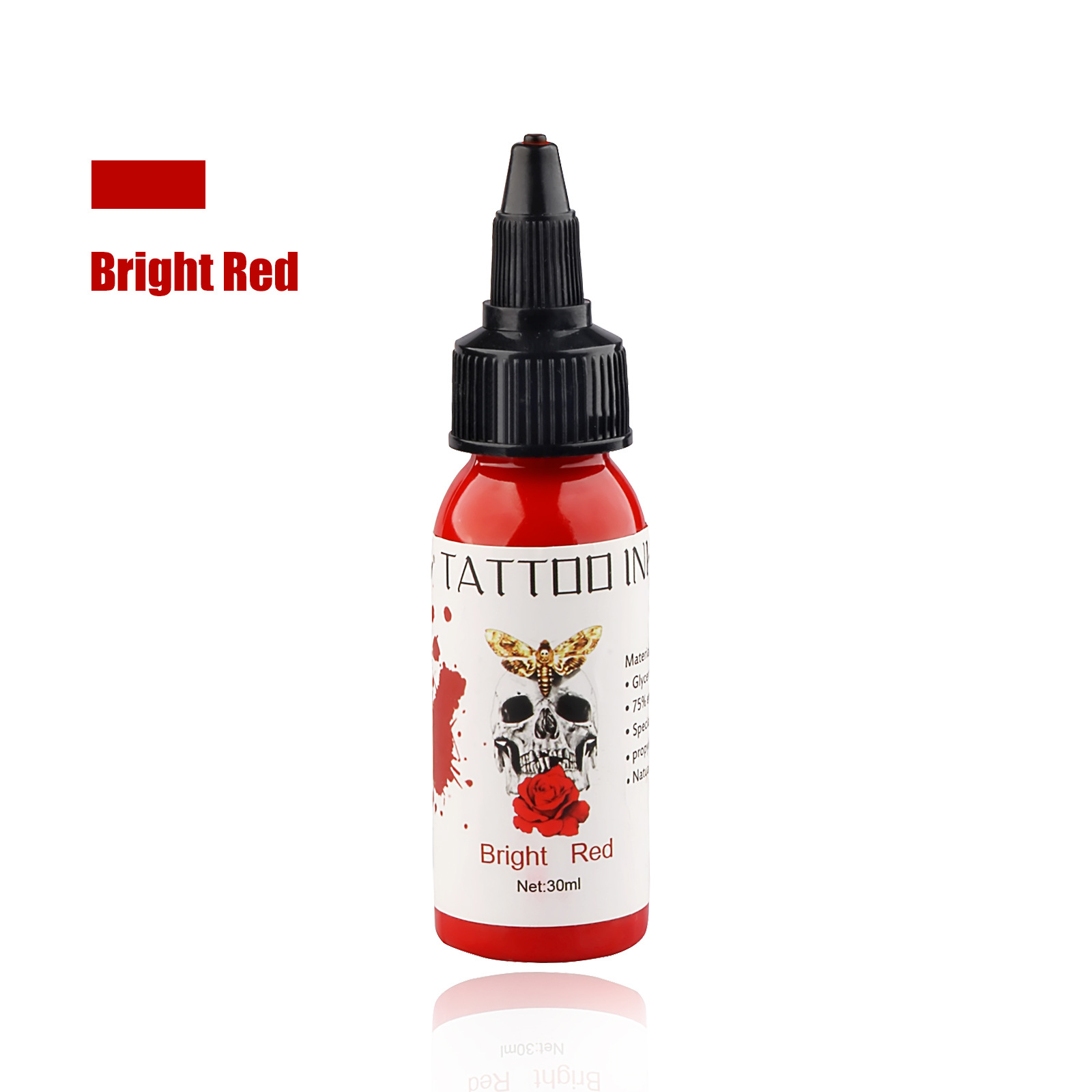 Rojo claro, rojo brillante.