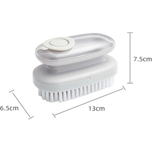 Brosse de nettoyage multifonctionnelle en plastique, design ergonomique, pour le nettoyage domestique dans les salles de bain et les cuisines, outil de nettoyage - Product Image 2