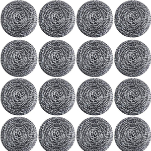Éponge à récurer en laine d'acier inoxydable robuste pour le nettoyage efficace des vaisselles de cuisine - Product Image 6