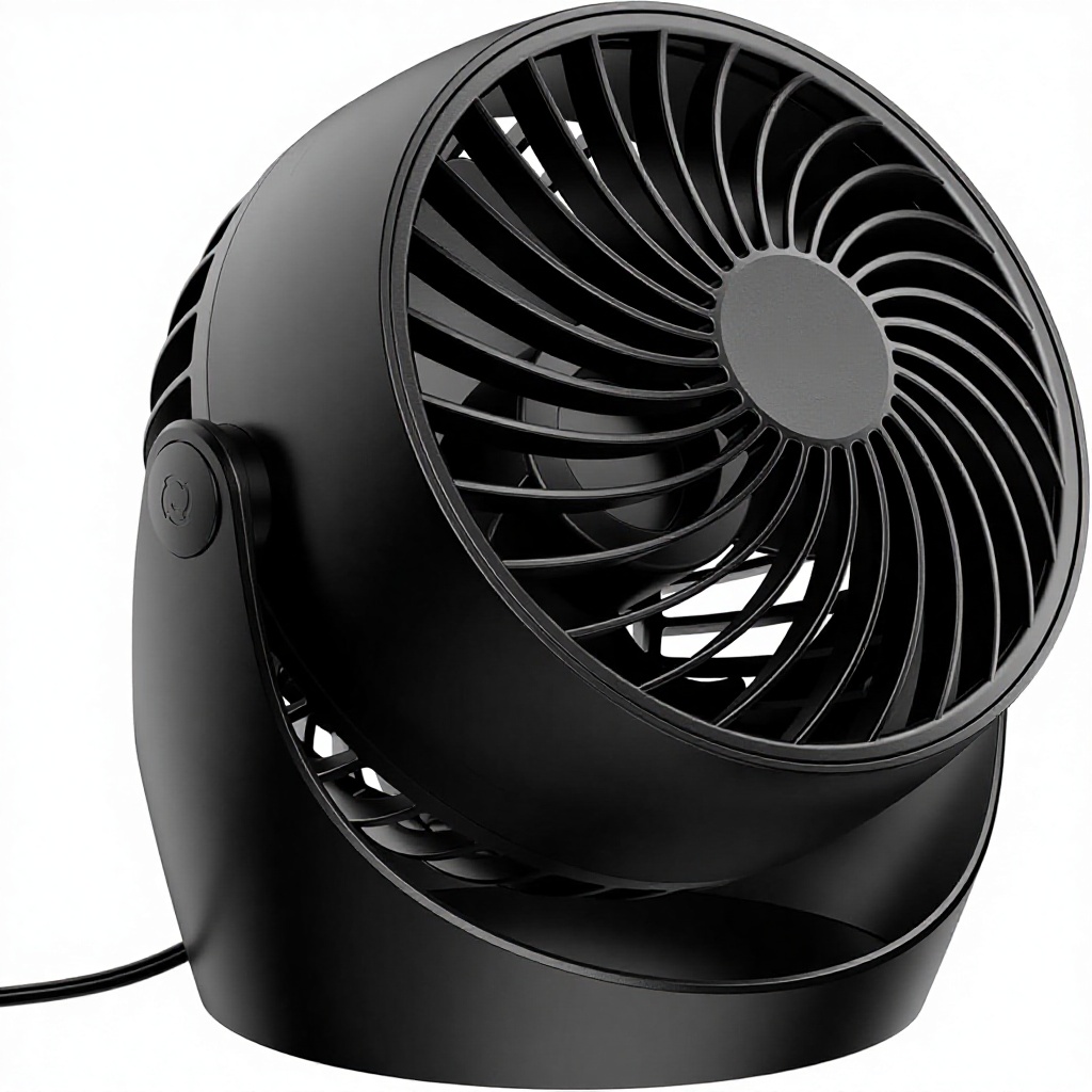 Gaiatop Mini Draagbare Handventilator – Krachtig, op batterijen (3 snelheden) – Kleine, via USB oplaadbare persoonlijke ventilator – Essentieel reisaccessoire voor kamperen, strand en vliegtuig