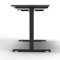 Bureau de jeu électrique extensible en bois et métal AOR Esports avec LED pour les joueurs et les bureaux