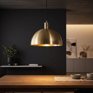 Lámpara de Techo Decorativa de Metal Dorado Acanalado para Pasillo, Dormitorio, Sala de Estar y Decoración Interior Moderna y Elegante - Product Image 1