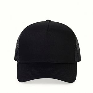 Casquette de baseball unisexe tendance à 7 panneaux avec visière incurvée et logo personnalisé, en maille, pour l'été et les activités de plein air – Vente en gros usine - Product Image 2