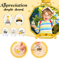 Conceptions personnalisées Acrylique clair Crystal Star Award Block Blank Trophy Award Plaque pour trophées Médailles et plaques