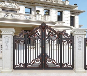 Cercado de jardín de aluminio y diseño Trills Gate Uso en el hogar Puertas de patio de metal - Product Image 2