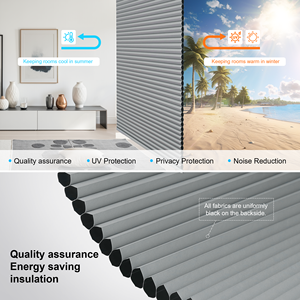 ستائر خلوية عازلة للضوء بدون حبال ولا حاجة لأدوات التثبيت، سهلة التركيب، متوفرة بمقاسات مخصصة للنوافذ - Product Image 3