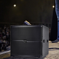 RUOCA KS-18S Boombox audio passif professionnel à haut-parleur unique, système de sonorisation puissant avec subwoofer de 18 pouces pour utilisation en extérieur/karaoké/fête