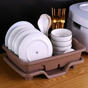 Hot Sale Kitchen Plastic <b>Dish</b> <b>Rack</b> With Utensil Holder <b>Over</b> <b>the</b> <b>Sink</b> <b>Dish</b> Storage Drain Basket - Product Image 4