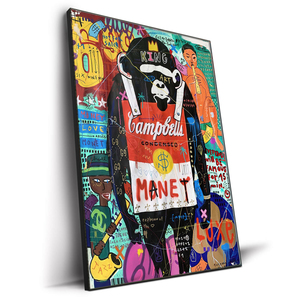 Serie <span class=keywords><strong>de</strong></span> Arte Mural <span class=keywords><strong>de</strong></span> Graffiti <span class=keywords><strong>de</strong></span> Diseño <span class=keywords><strong>de</strong></span> Moda 4, Pósteres <span class=keywords><strong>de</strong></span> <span class=keywords><strong>Gorila</strong></span> <span class=keywords><strong>de</strong></span> Lujo, Pintura <span class=keywords><strong>de</strong></span> Dibujos Animados Personalizada para Decoración <span class=keywords><strong>de</strong></span> Paredes - Product Image 4