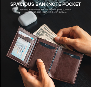 Portefeuille Pop-up Fin <span class=keywords><strong>en</strong></span> Cuir PU avec Blocage RFID, Porte-cartes Coulissant ATag, <span class=keywords><strong>Cadeau</strong></span> pour Homme, Logo Personnalisé, Portefeuille RFID Pop-up <span class=keywords><strong>en</strong></span> Aluminium - Product Image 4