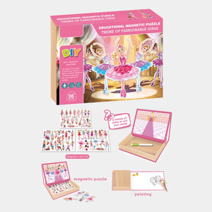 Bán Buôn Tùy Chỉnh Ngọt Ngào Công Chúa Chủ Đề Từ Tự Làm Câu Đố Trò Chơi Cho Trẻ Em - Product Image 3