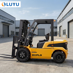LUYU Pengiriman Gratis Forklift Diesel Truk Pengangkat 3 Ton 5 Ton Forklift Diesel Ce Epa Fork Positioner dan Side Shifter Gudang - Product Image 1