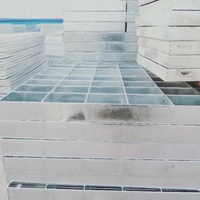 Grilles de plancher en acier anti-corrosion pour le renforcement du béton, volières à pigeons, passerelles, matériaux de construction métalliques