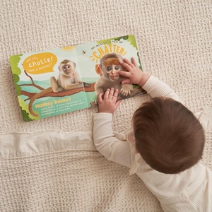 Livre sonore amusant Touch and Feel pour bébés et tout-petits Livre sensoriel interactif avec bruits d'animaux - Product Image 2