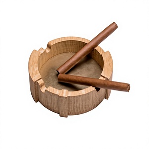 Cenicero de Escritorio de Madera, Forma Personalizada, Diseño Minimalista, Porta Cigarros, Uso Doméstico, Acabado en Madera Natural - Product Image 4