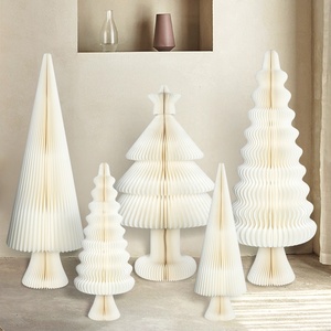 Eco-Friendly Honeycomb Paper <strong>Christmas</strong> Tree Xmas Decorations Home Decoration <strong>Window</strong> <strong>Display</strong> - Product Image 1