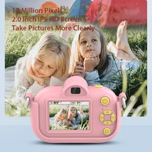 Kamera Digital Anak-anak Baru 2022 2 ''Hadiah Natal dengan Sensor CMOS Slot Kartu TF (hingga 128GB) Fungsi Perekaman Filter Mainan - Product Image 5