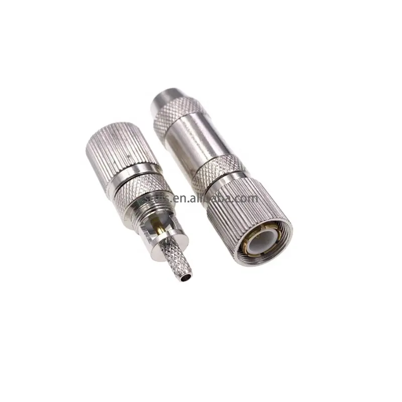 Communication equipment RF connector 1.6-5.6 L9 male pin straight clamp for FLEX2 coaxial cable plug microdot terminal