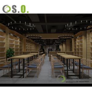 Bán Buôn Gỗ Cuốn Sách Cửa Hàng Trưng Bày Giá Văn Phòng Phẩm Cửa Hàng Thiết Kế Nội Thất Showcase - Product Image 3