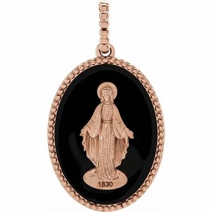 925 Bạc Chữ Thập Amulet Scapulars Công Giáo Đồ Trang Sức Chúa Giêsu Trinh Nữ Maria Kỳ Diệu Huy Chương Men Mặt Dây Chuyền Vòng Cổ Quyến Rũ - Product Image 2
