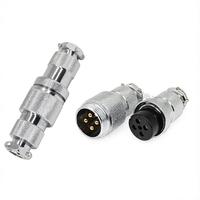 Câble de raccordement étanche GX30, connecteurs aviation mâle et femelle 4 broches