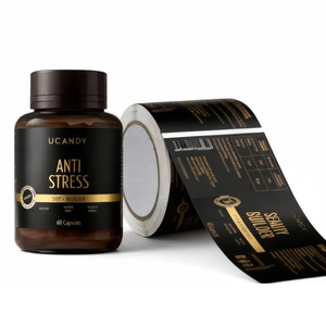 Custom Digital <strong>Printing</strong> Supplement <strong>Bottle</strong> <strong>Label</strong> Metallic Foil Reverse Spot UV Glossy Sticker Protein Whey Jar Packaging <strong>Labels</strong> - Product Image 3