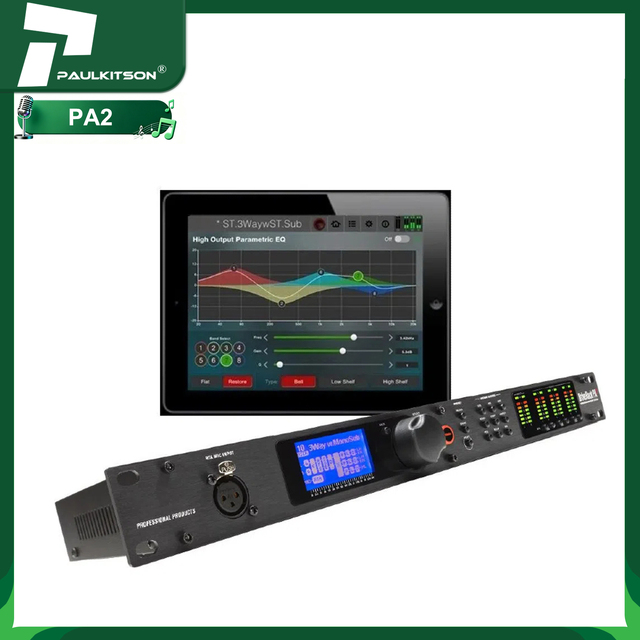 Paulkitson PA2 Audio Processor Driverack 2 in 6 Out Dsp Processor Audio Dsp Digital Audio Effects Processor