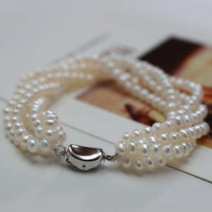 Bracelet en perles multicouches 1615, 3-4 mm, bijoux élégants et stylés pour femmes - Product Image 4