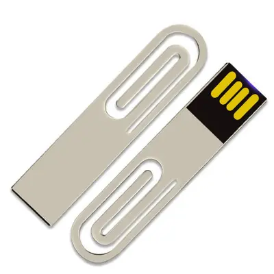금속 북마크 USB 플래시 드라이브 3.0 금속 종이 클립 Pendrive 도매 사용자 정의 로고 플래시 Frive 8GB 16GB 32GB 64GB 2.0 3.0