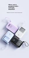 Nouvelle mini batterie externe ultra-rapide 66W en plastique 20 000 mAh avec câble intégré, charge rapide bidirectionnelle, batterie externe portable