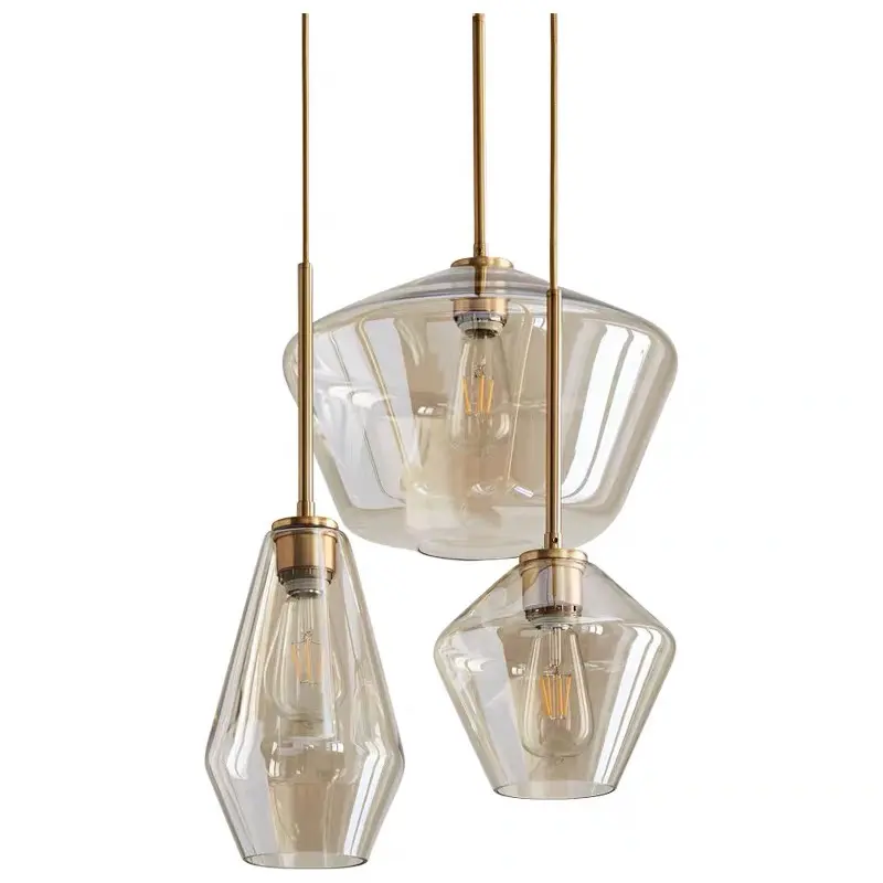 Simig-lámpara colgante de cristal soplado para cocina y bar, iluminación moderna y sencilla, pequeña, hecha a mano