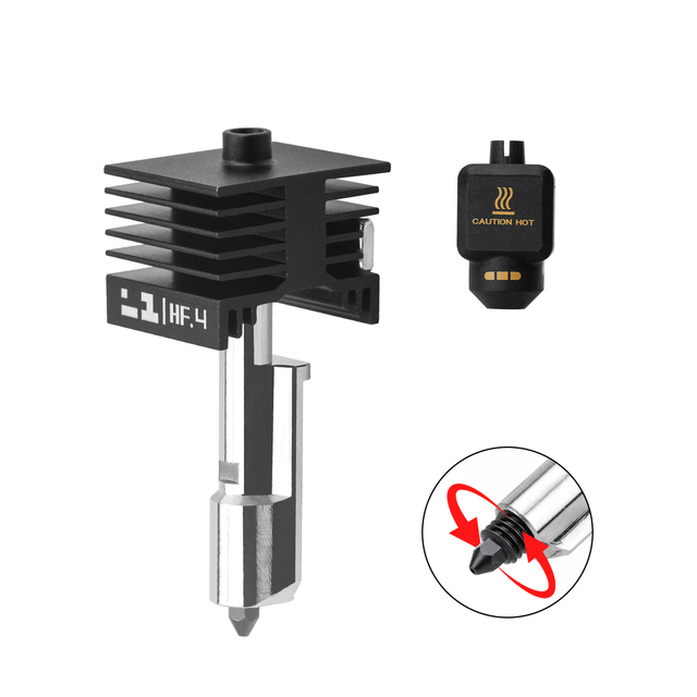 High-flow Hardened Steel Nozzle 0.4mm 0.6mm 0.8mm P2S Hotend Kit for Bambu Lab P2S 3D Printer Parts