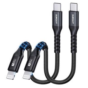 Cable de Carga Rápida Tipo C de Nailon Trenzado SUNGUY de 20 W, Cable de Datos Duradero para Teléfono, Venta al por Mayor de Fábrica - Product Image 4