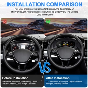 <b>Car</b> Digital Cluster Linux System <b>Speedometer</b> <b>for</b> Volkswagen VW Multivan T5 2012-2019 <b>Car</b> Upgrade LCD Instrument Carplay Display - Product Image 3