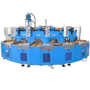 Máquina de moldeo por inyección automática de suelas de caucho de 6 estaciones para suelas de caucho - Product Image 1