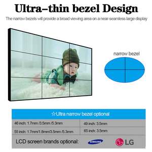 LCD Indoor Videowall Monitor Advertising <b>Display</b> Narrow Bezel 4K HD 2x3 3x3 Panels Mulit Splicing Screens Lcd Video <b>Wall</b> - Product Image 4