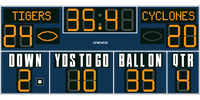 Tableau de scores de football numérique, minuteur électronique de match avec télécommande sans fil, compteur portable d'extérieur pour le football et la salle de sport