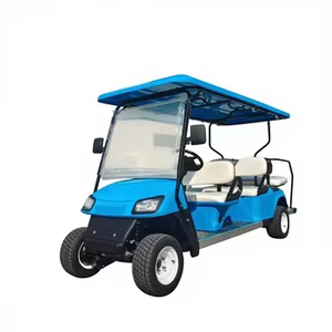 รถกอล์ฟไฟฟ้า 60V 3-4 ที่นั่ง ได้รับการรับรองมาตรฐาน CE แบตเตอรี่ลิเธียม ระยะทางวิ่ง 90 กม. ความเร็ว 30-50 กม./ชม. สำหรับชุมชน - Product Image 1