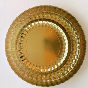 Poêle ronde jetable <span class=keywords><strong>Rose</strong></span> Or Argent Home Party Plateau <span class=keywords><strong>en</strong></span> papier Vaisselle Gâteau d'anniversaire Pique-nique Barbecue <span class=keywords><strong>Assiette</strong></span> - Product Image 3