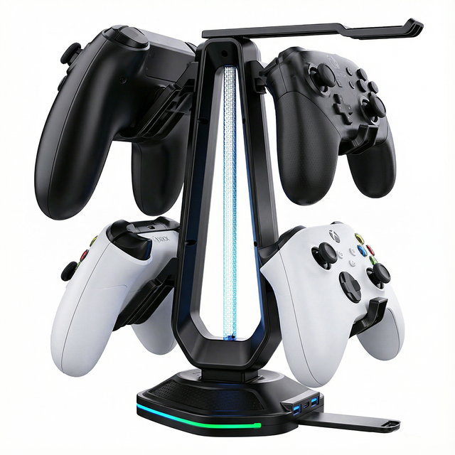 YJT-5OT2078 Multifunctional Mobile Game Controller with Game Wheel Steering Floor Stand & Display Stand Accessories