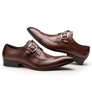 รองเท้าหนังลำลองแบบมีหัวเข็มขัดสำหรับผู้ชาย รองเท้าหนังสำหรับธุรกิจแบบเป็นทางการสำหรับผู้ชาย ดีไซน์เล็ก รองเท้าหนังคุณภาพสูง - Product Image 2